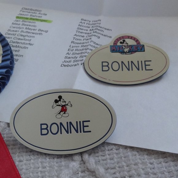 Disney CAST MEMBER ~ 10 Years of SERVICE ~ AWARD, Name Tag BADGES, Related Items - Picture 5 of 5